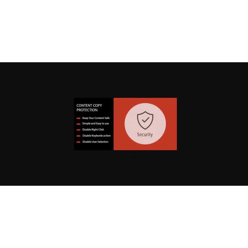 Content Protection & Copy Protection - All in one Module PrestaShop