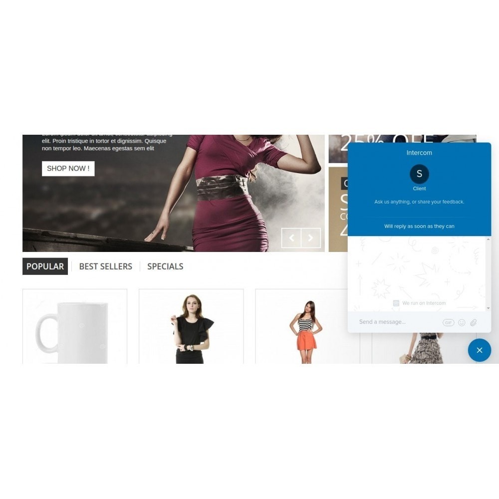 Intercom.io Live Chat-modul PrestaShop Intercom.io Live Chat-modul PrestaShop
