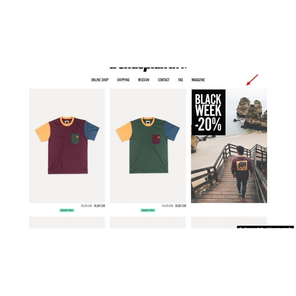 Produktlista banners manger (kategorier sida banner) Modul PrestaShop Produktlista banners manger (kategorier sida banner) Modul PrestaShop