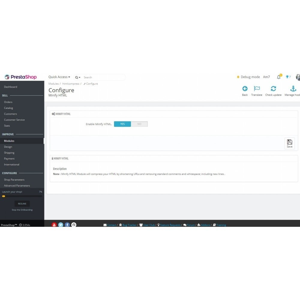 Minify HTML Module PrestaShop Minify HTML Module PrestaShop