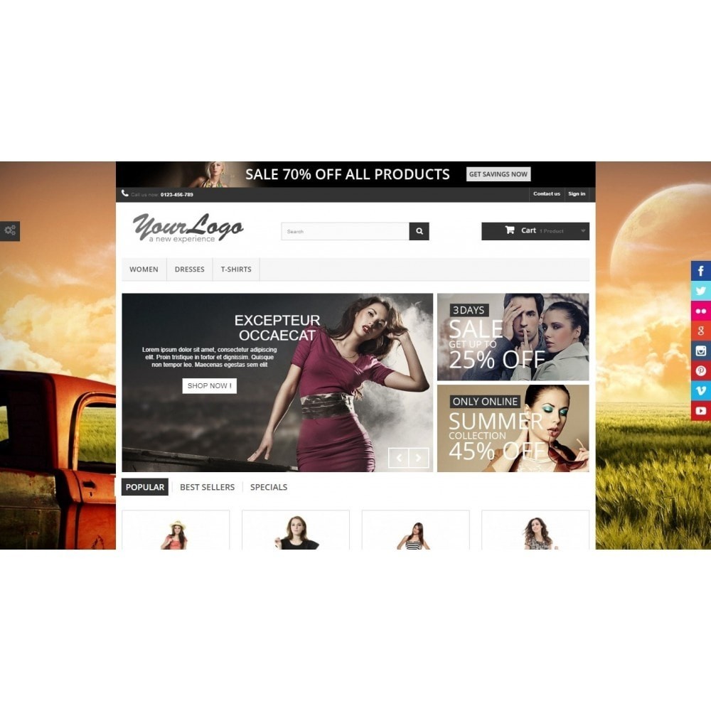 Background Changer - Ultimate Module Prestashop