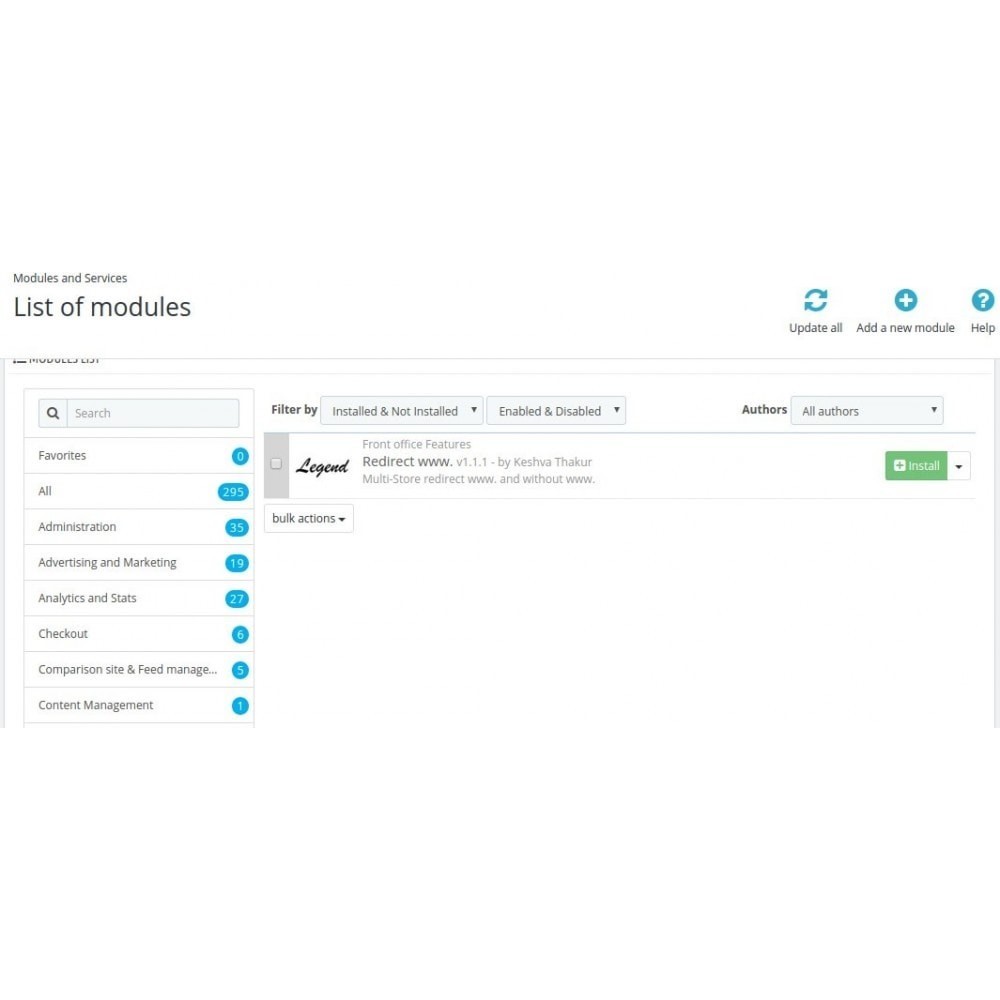 www and non www redirect domain ( both ) Module Prestashop www and non www redirect domain ( both ) Module Prestashop