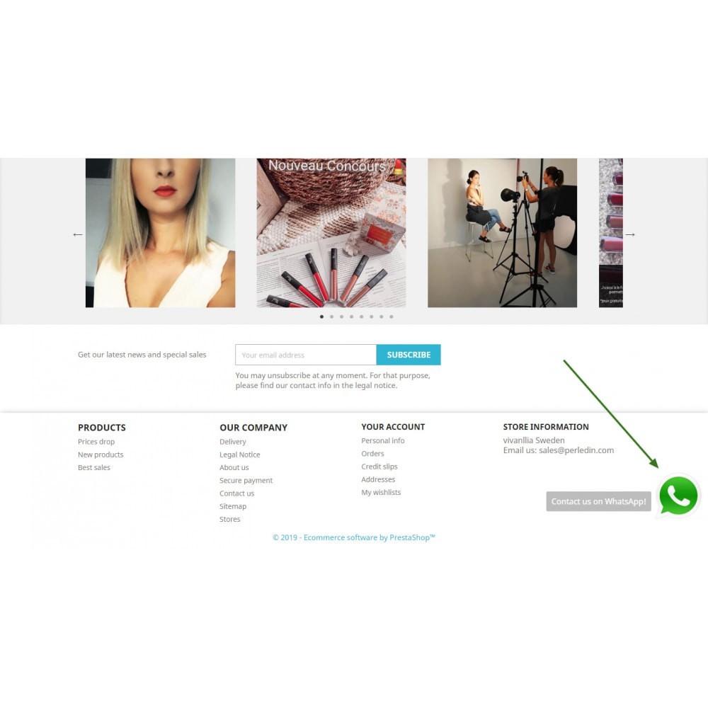 WhatsApp Contact - Live Chat Pro Module PrestaShop WhatsApp Contact - Live Chat Pro Module PrestaShop