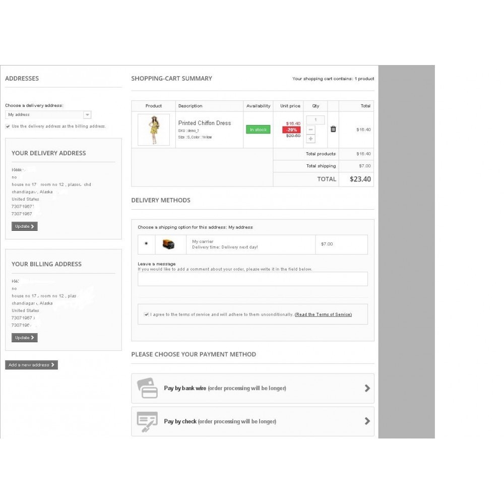One Step Checkout Module Prestashop One Step Checkout Module Prestashop