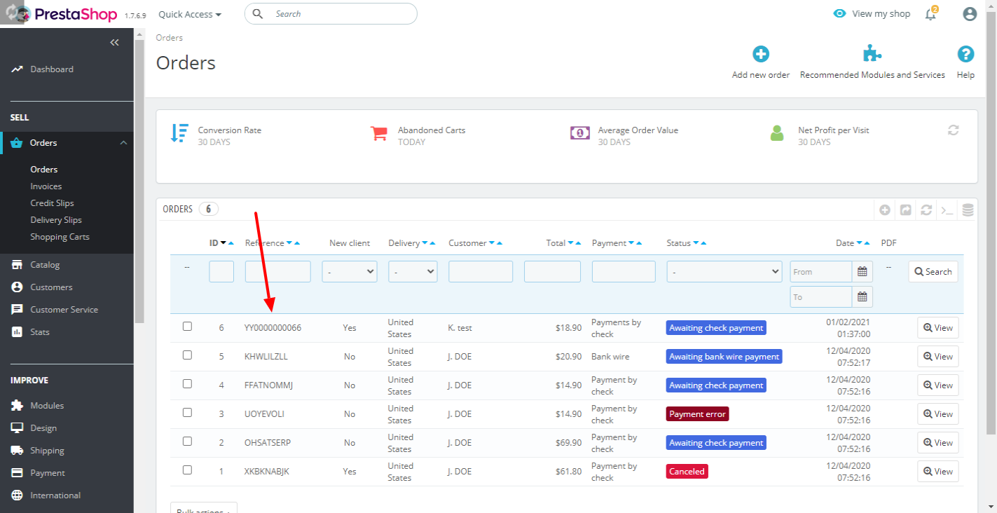 Order Reference Number Custom Order Reference Number Custom