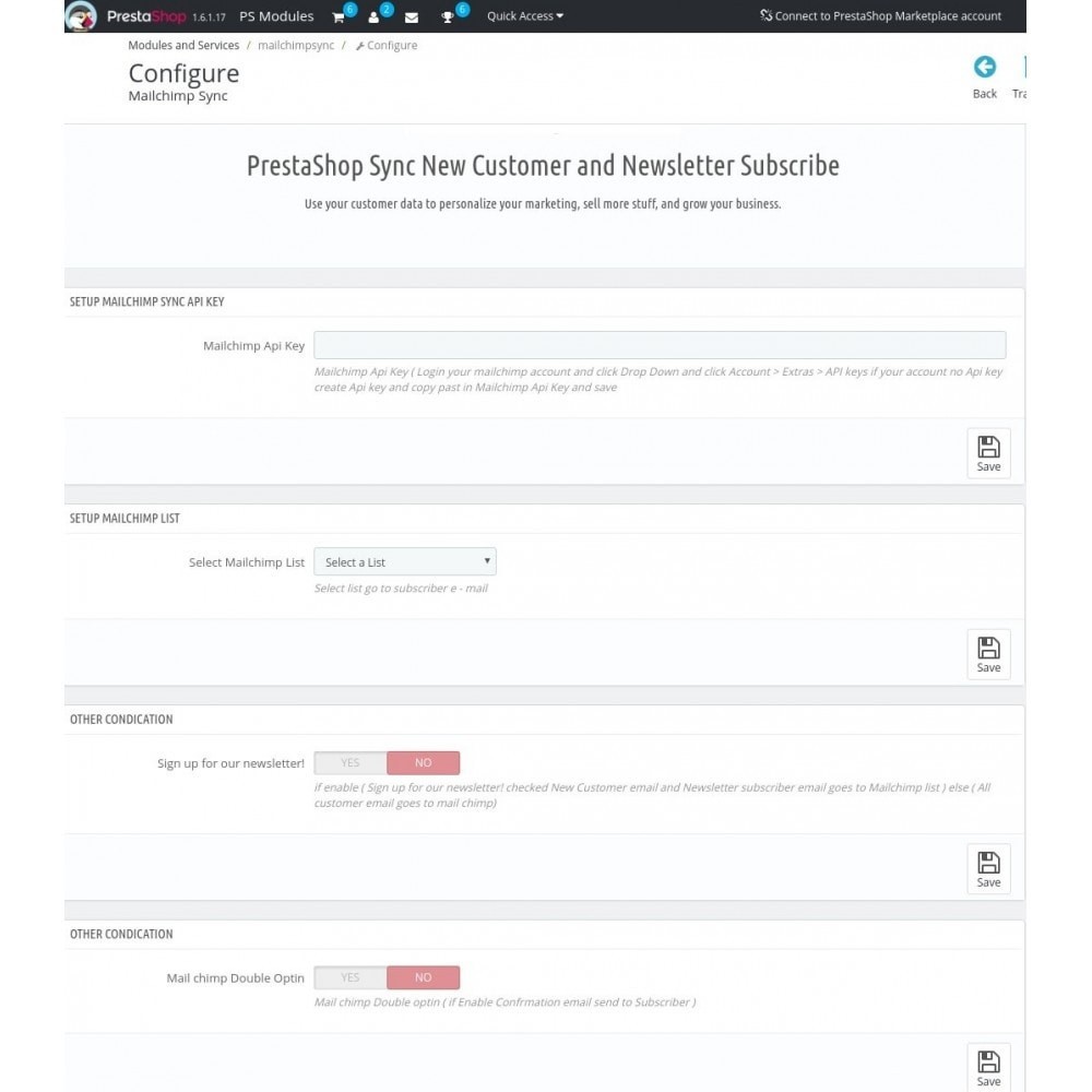 Mailchimp Sync Ultimate Module PrestaShop Mailchimp Sync Ultimate Module PrestaShop