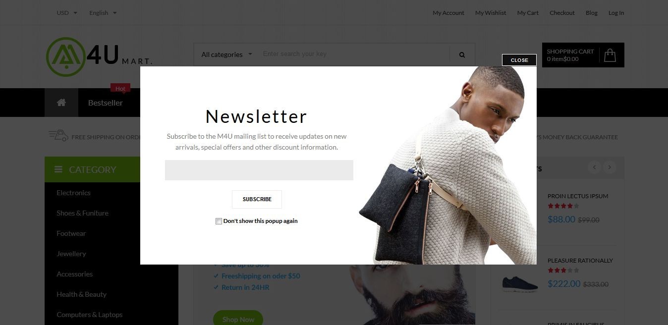 Prestashop Popup Newsletter Prestashop Popup Newsletter
