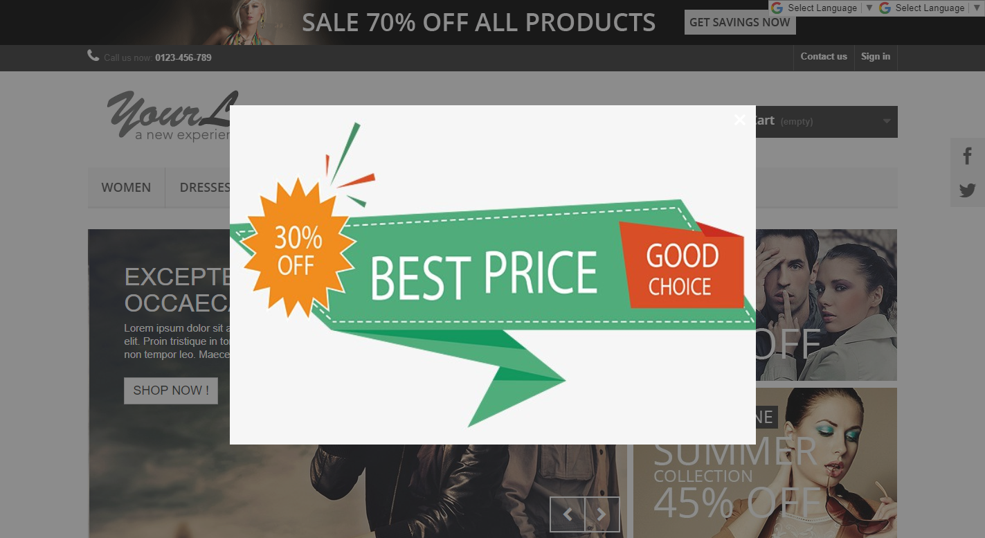 Prestashop Promo Popup - Pop Ups, SMS & Email Marketing Prestashop Promo Popup - Pop Ups, SMS & Email Marketing