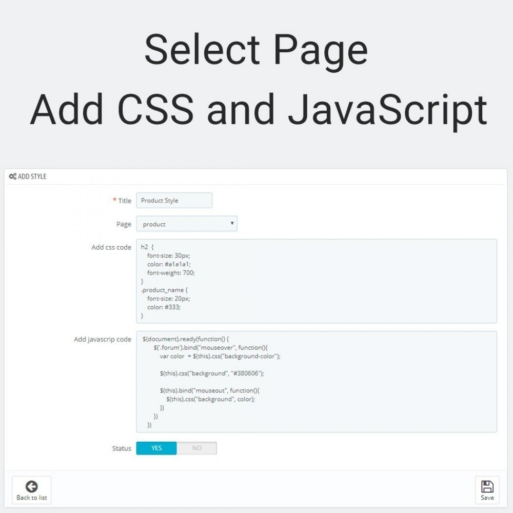 Add jQuery Custom CSS and JS Add jQuery Custom CSS and JS