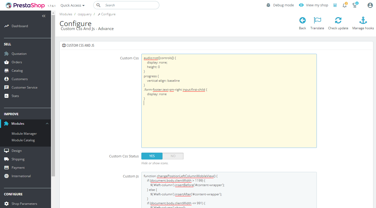 Add Custom CSS and JS Add Custom CSS and JS