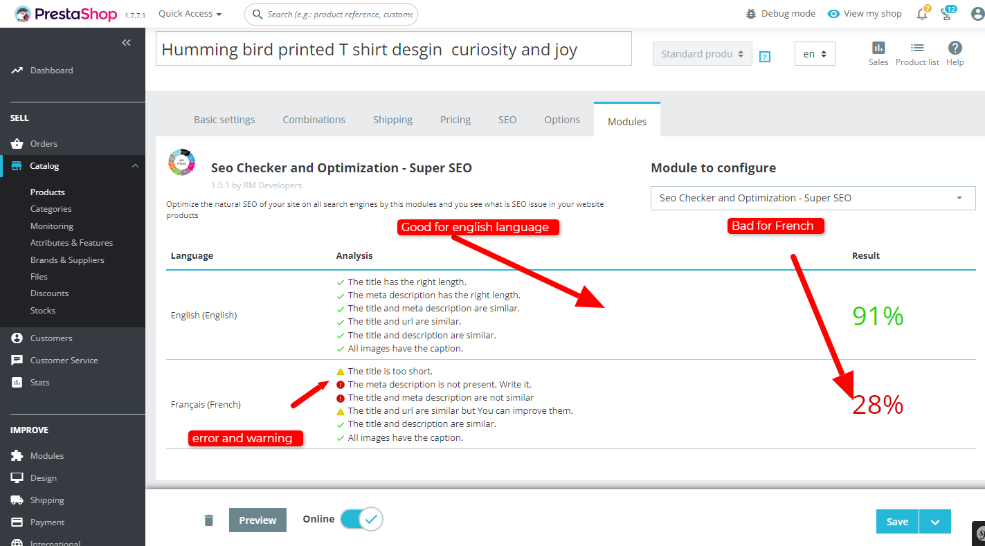 Prestashop SEO Checker and Optimization - Super Prestashop SEO Checker and Optimization - Super