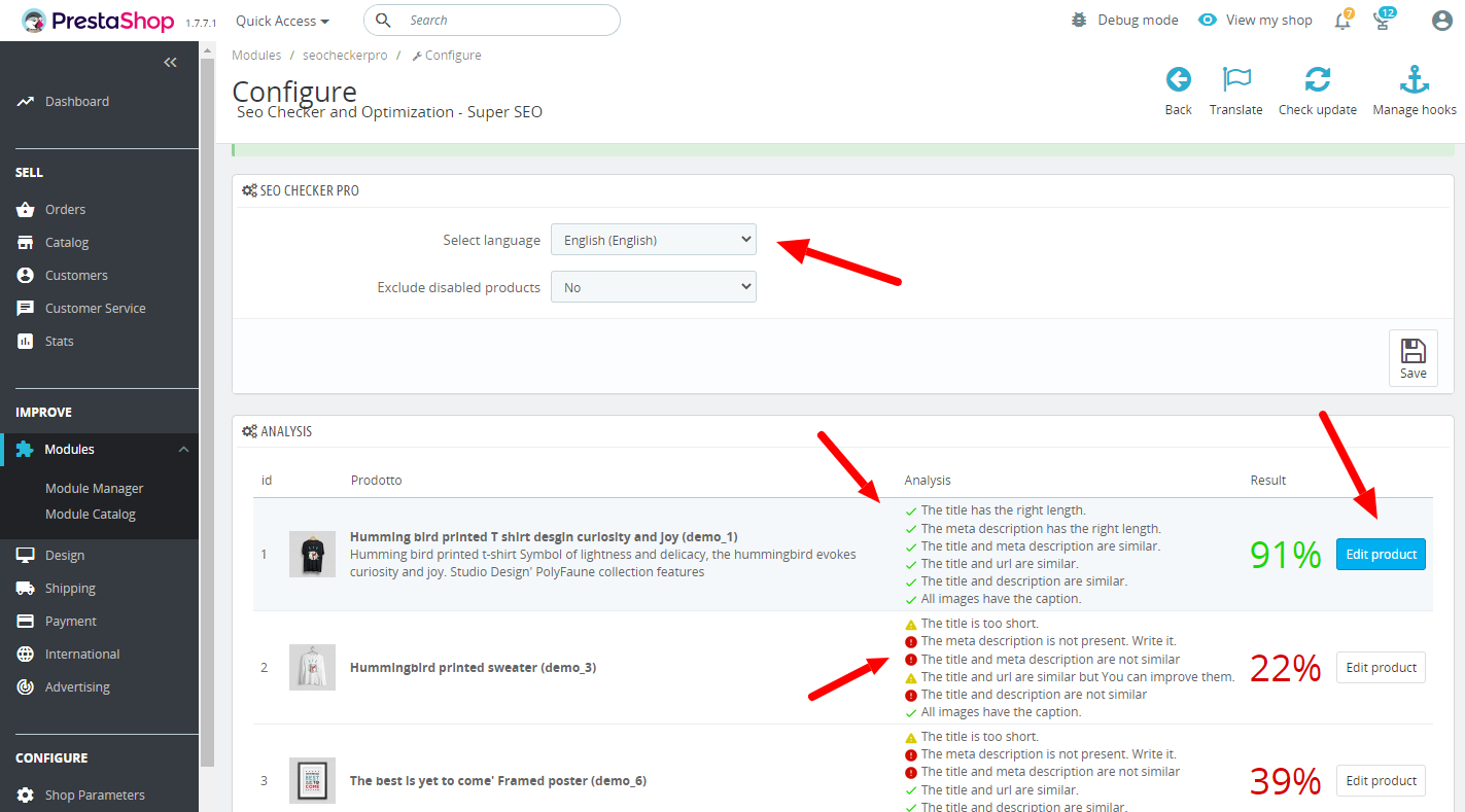 Prestashop SEO Checker and Optimization - Super Prestashop SEO Checker and Optimization - Super
