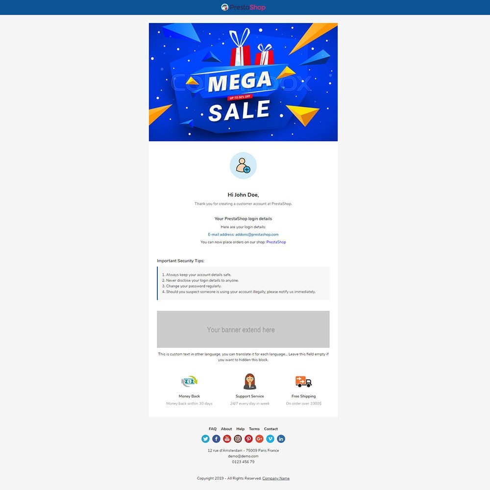 Beautiful - Template emails and for emails of modules Prestashop Beautiful - Template emails and for emails of modules Prestashop
