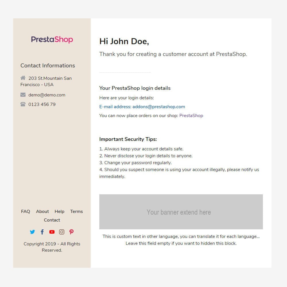 Beautiful - Template emails and for emails of modules Prestashop Beautiful - Template emails and for emails of modules Prestashop