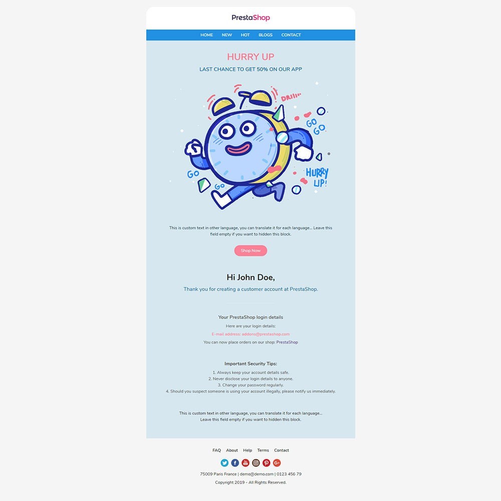 Beautiful - Template emails and for emails of modules Prestashop Beautiful - Template emails and for emails of modules Prestashop