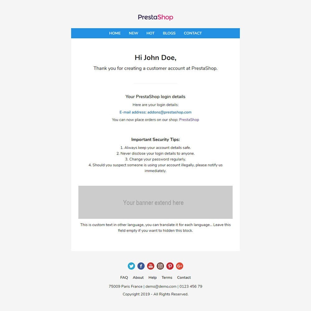 Beautiful - Template emails and for emails of modules Prestashop Beautiful - Template emails and for emails of modules Prestashop
