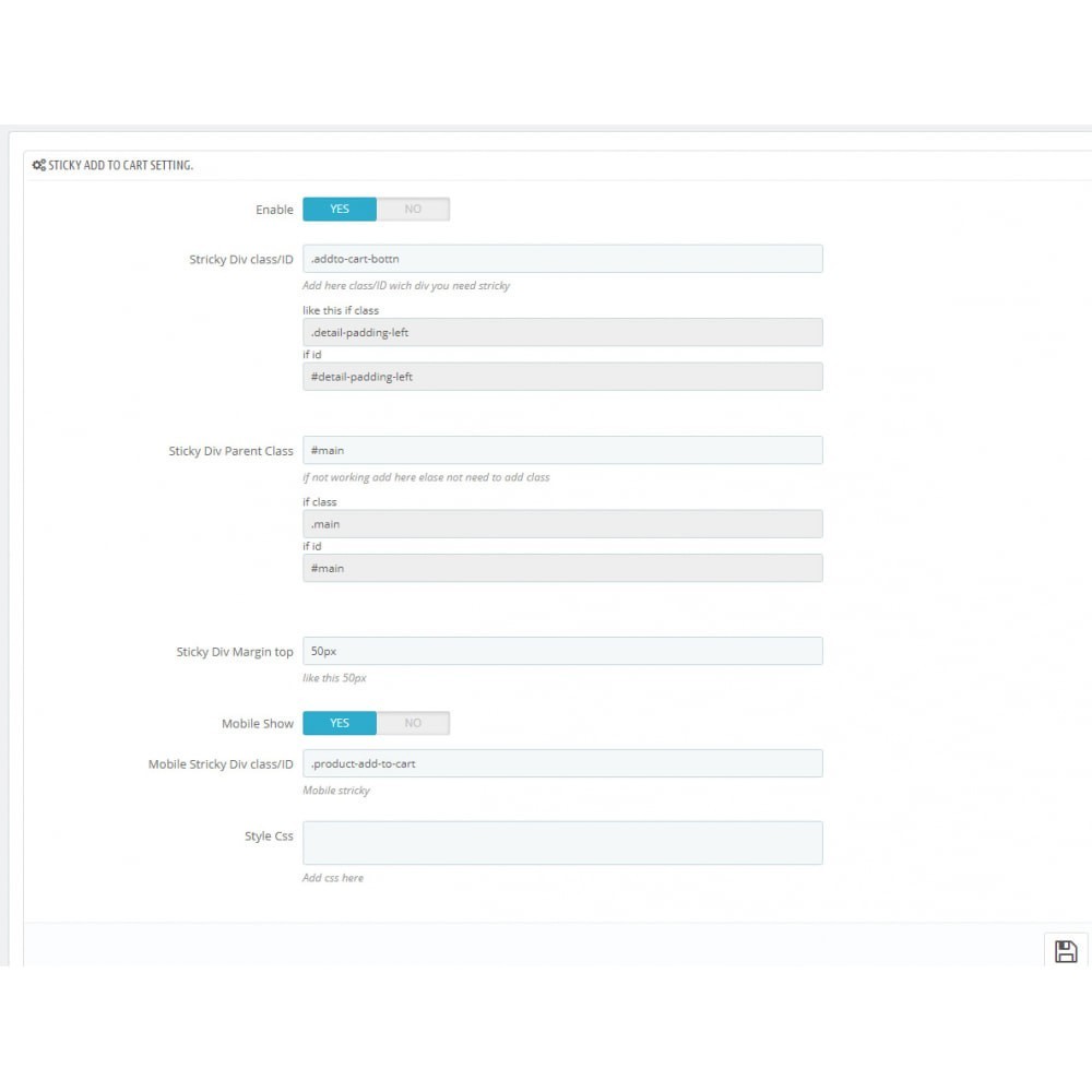 Prestashop Sticky Add To Cart button - Advanced n. Prestashop Sticky Add To Cart button - Advanced n.