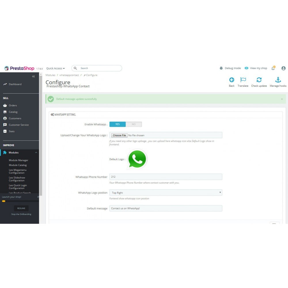Prestashop WhatsApp Live Chat With Customers & Visitor Prestashop WhatsApp Live Chat With Customers & Visitor