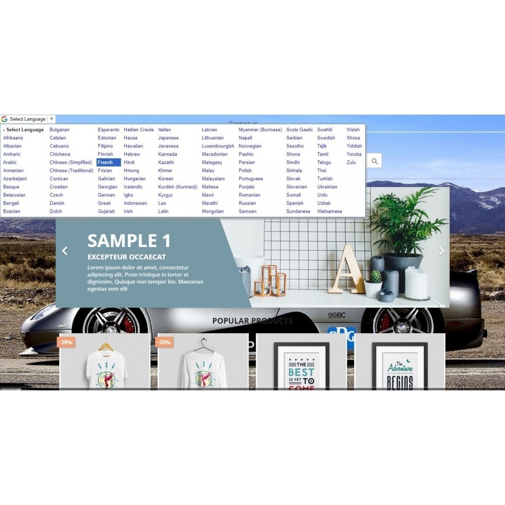 Google Language Translate - Ultimate Module PrestaShop Google Language Translate - Ultimate Module PrestaShop