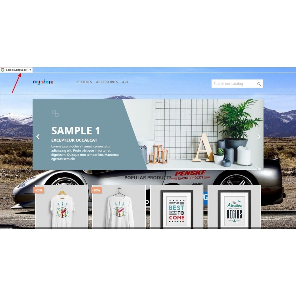 Google Language Translate - Ultimate Module PrestaShop Google Language Translate - Ultimate Module PrestaShop