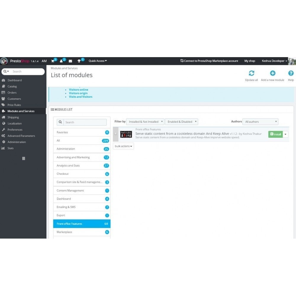 Serve static content And Keep Alive Module PrestaShop Serve static content And Keep Alive Module PrestaShop