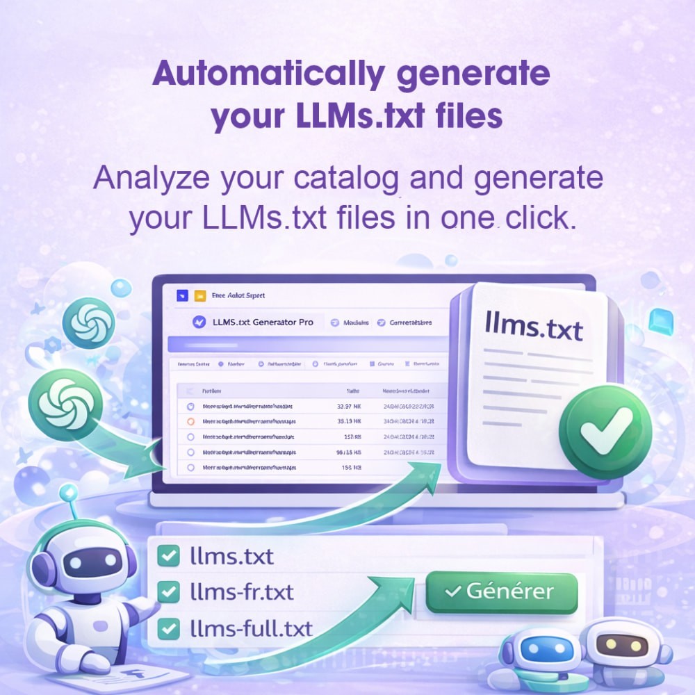 LLMs.txt Generator - Search Engine Optimization for AI Prestashop LLMs.txt Generator - Search Engine Optimization for AI Prestashop