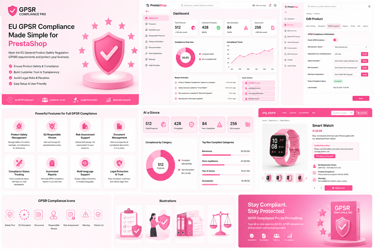 GPSR Compliance Pro - EU Product Safety Regulation Law PrestaShop GPSR Compliance Pro - EU Product Safety Regulation Law PrestaShop