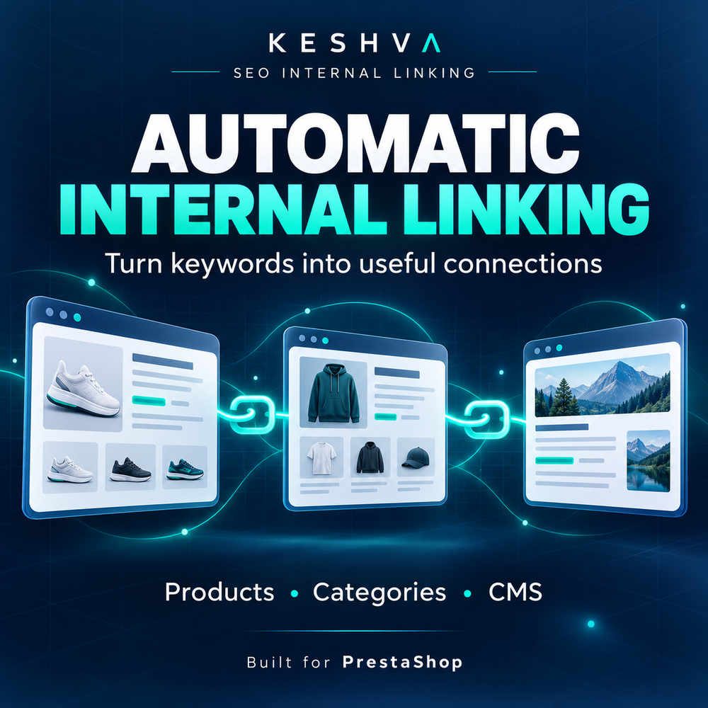 Prestashop Free SEO Internal Linking automatically Prestashop Free SEO Internal Linking automatically